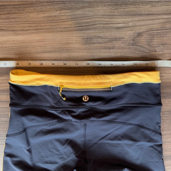 lululemon athletica Black and Yellow Stripe Leggings - Picture 2 of 7